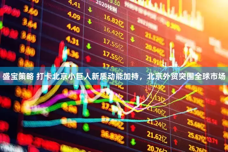 盛宝策略 打卡北京小巨人新质动能加持，北京外贸突围全球市场
